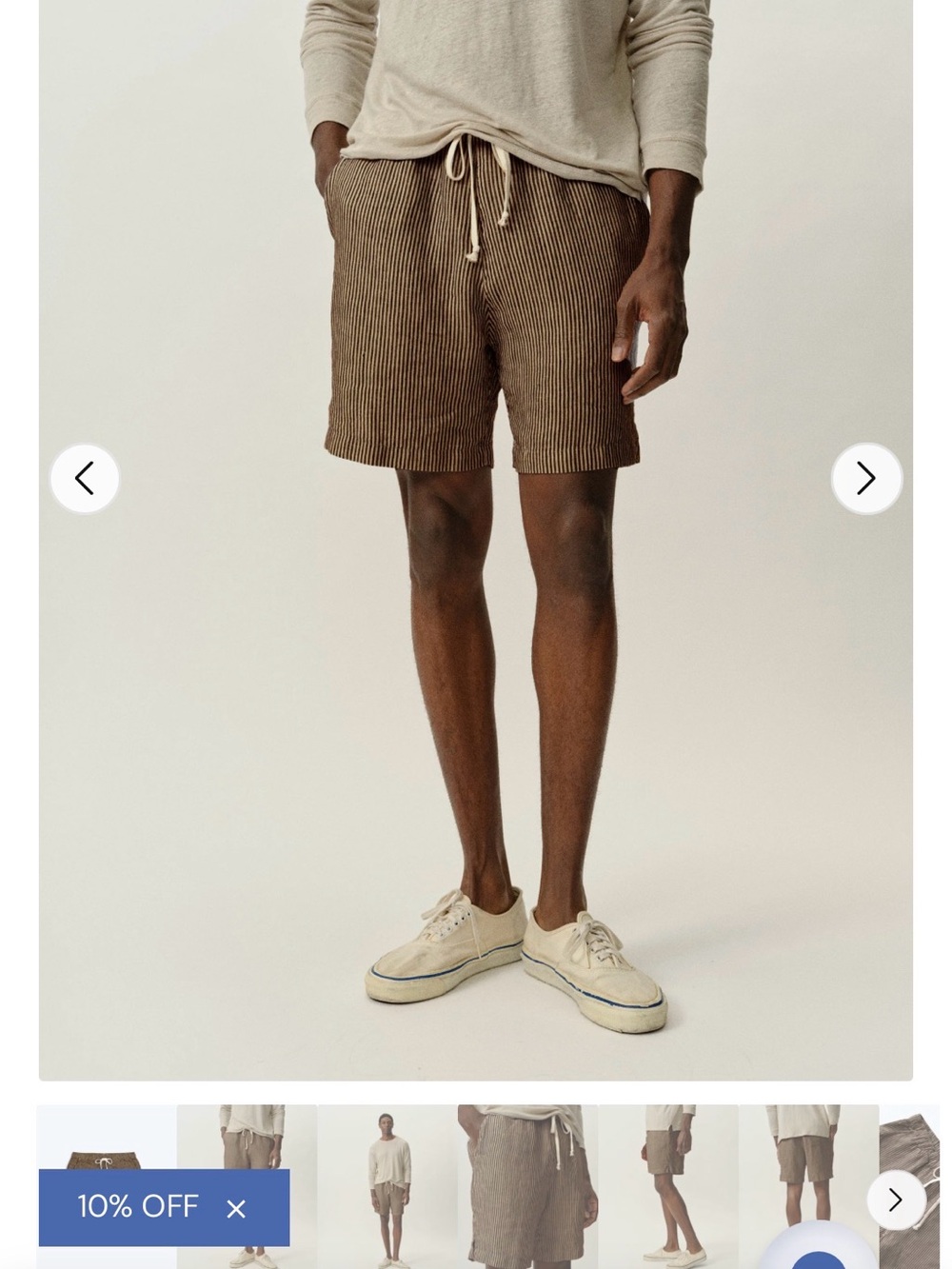 Alex Crane Linen Drawstring Shorts- Like New